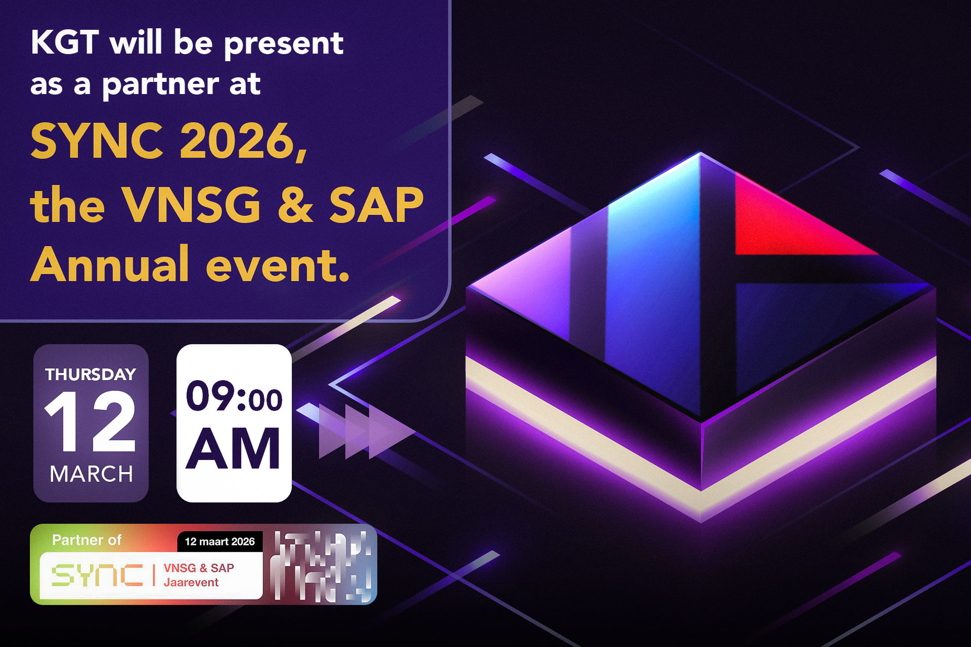 KGT at SYNC 2026: Connecting with the Dutch SAP Community